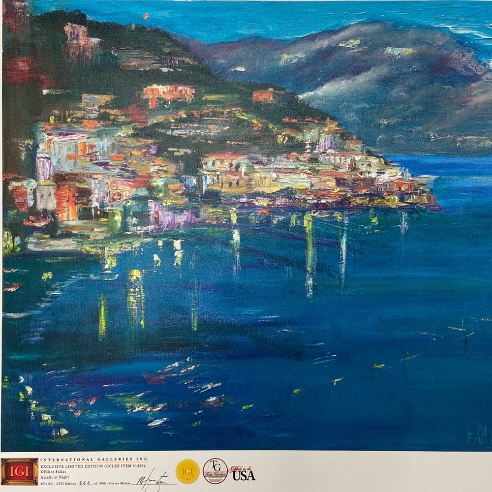 “AMALFI AT NIGHT” By Elliot Fallas